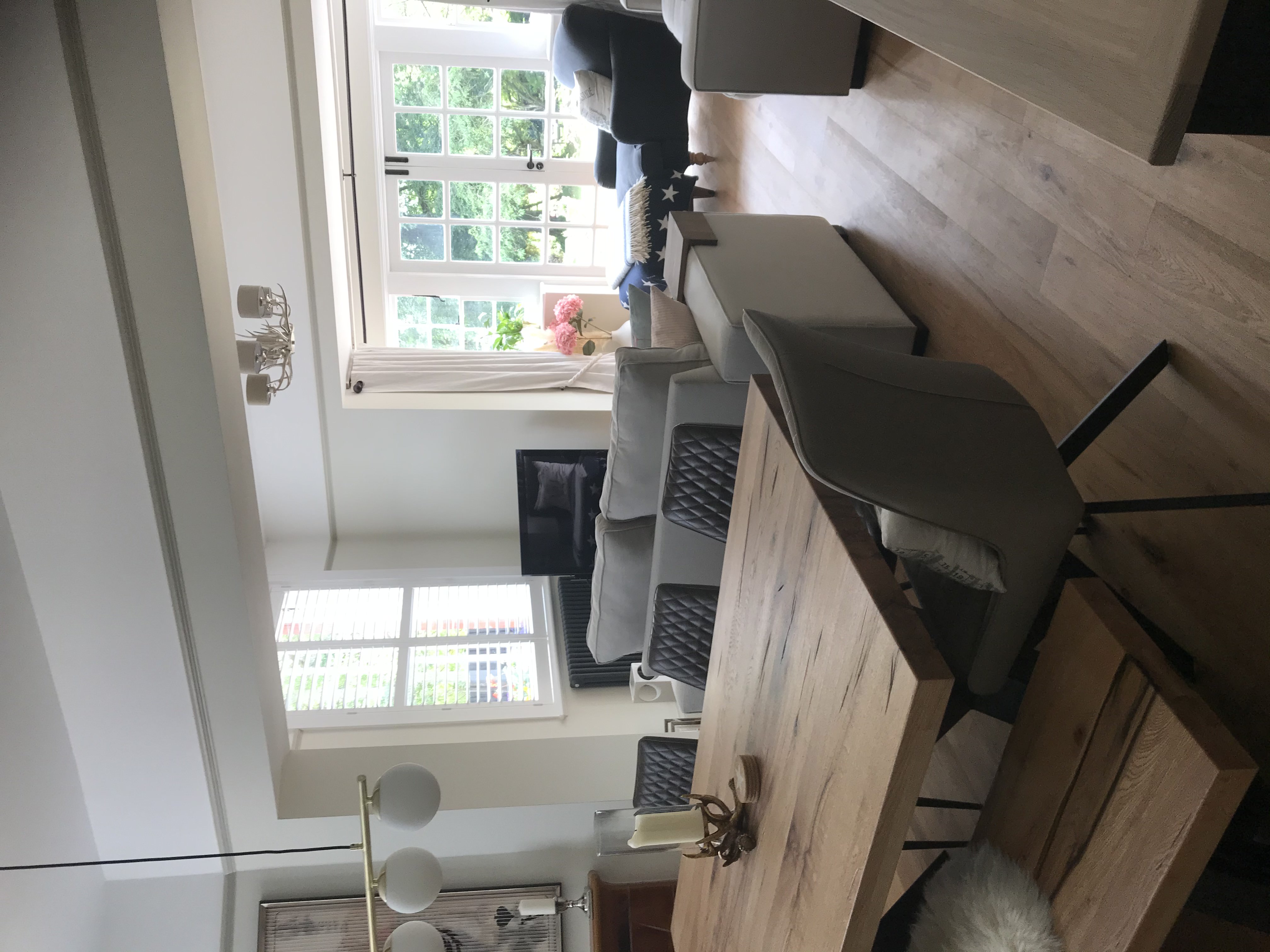 Finished open-plan living and dining extension by Claremont Build & Co